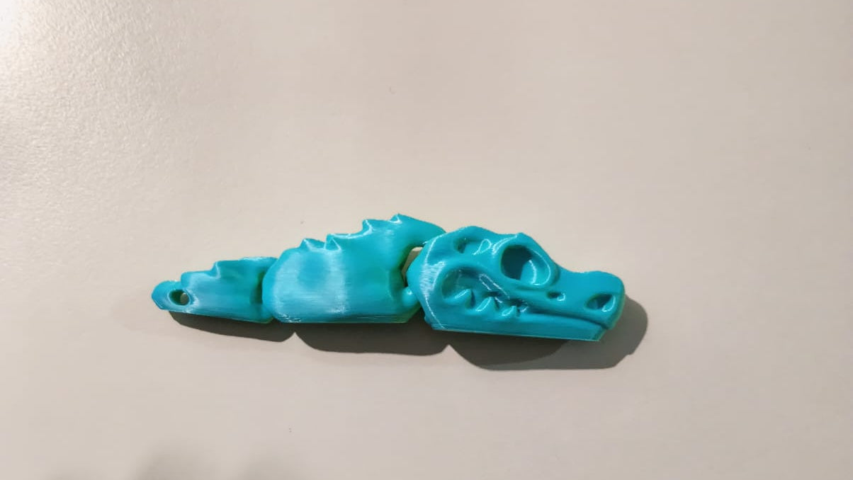 Czaszka - garniet nibieski-zielony